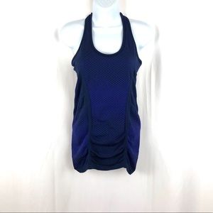 Athleta racer back polka dot tank top XS